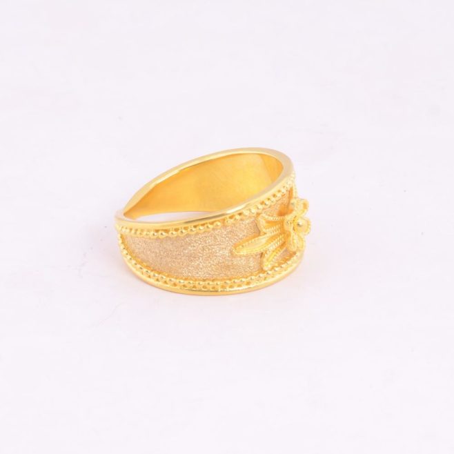 Δακτυλίδι Βυζαντινό 18 ΚΤ σε κίτρινο χρυσό